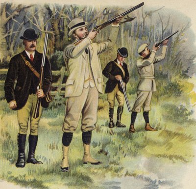 King George V as Prince of Wales, shooting at Sandringham by Henry Payne